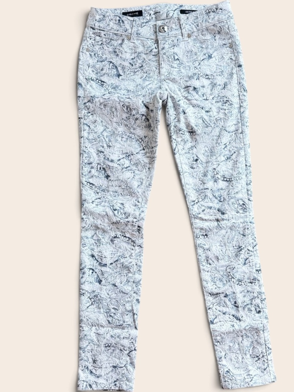 Cache Skinny Ankle Pant Jeans Women Size 2 Stretchy Mid Rise Business Casual